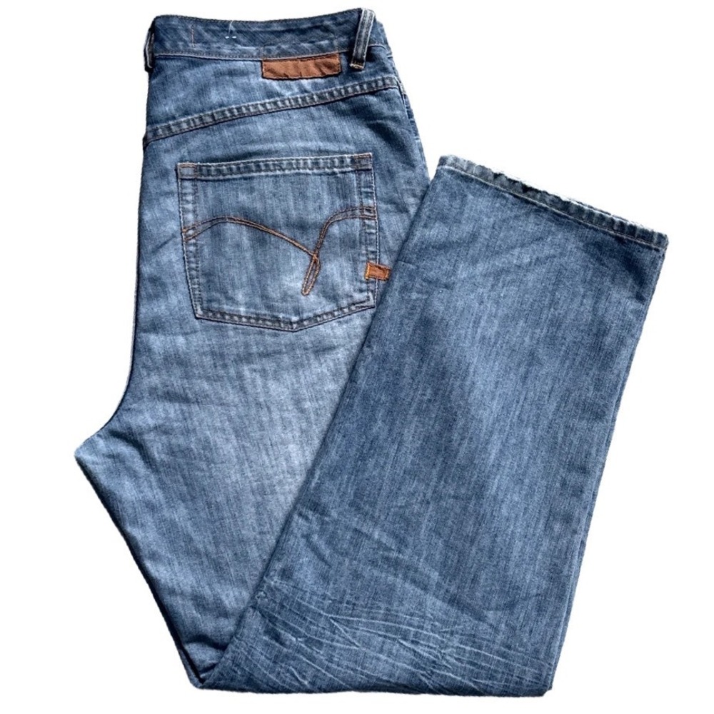 VTG Indigo Red Jeans Stanley Classic Fit Sz 40 Blue Y2K Baggy Relaxed Streetwear